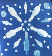 <em>Telling-the-Tale<em></em>, 10 x 8 in., cyanotype</em>